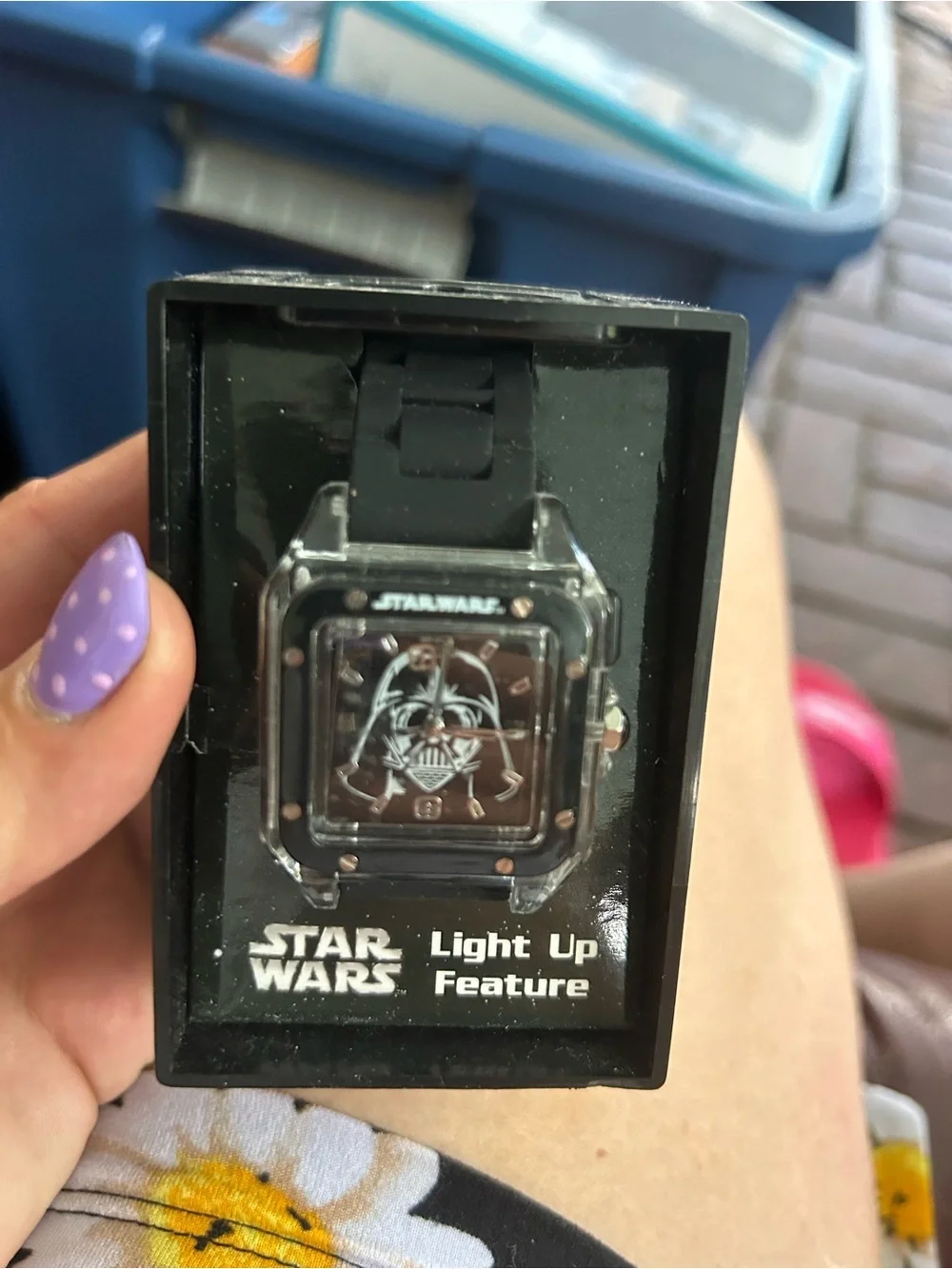 Star Wars Black Darth Vader Light-Up Watch